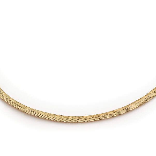 Teen Glam Choker Gold Plated Chain Necklace - 3