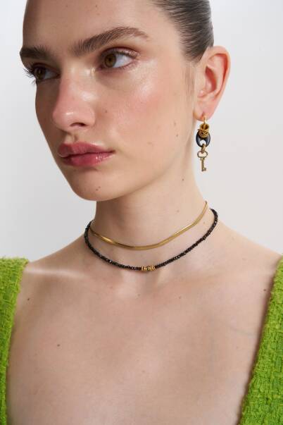 Teen Glam Choker Gold Plated Chain Necklace - 2