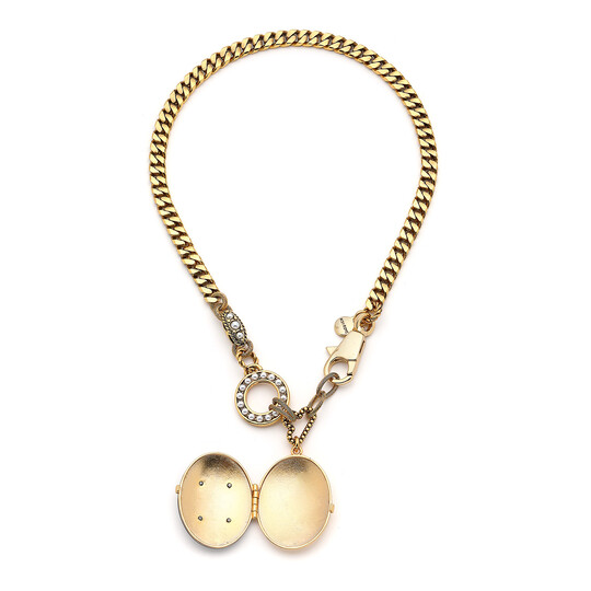 Temperance Gold Plated Picture Locket Necklace - (1)