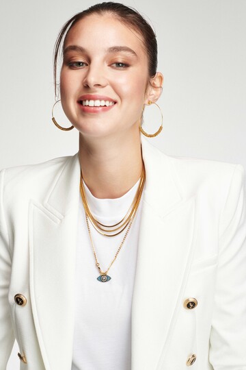 The Eye Altın Kaplama Göz Zincir Kolye - 