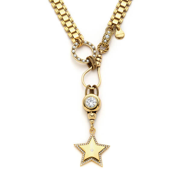 The Star Altın Kaplama Zincir Yıldız Charm Kolye - 2
