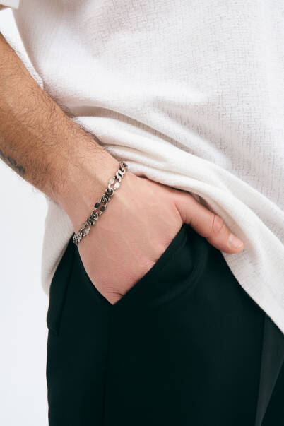 Thunder Silver Plated Chain Bracelet - 3