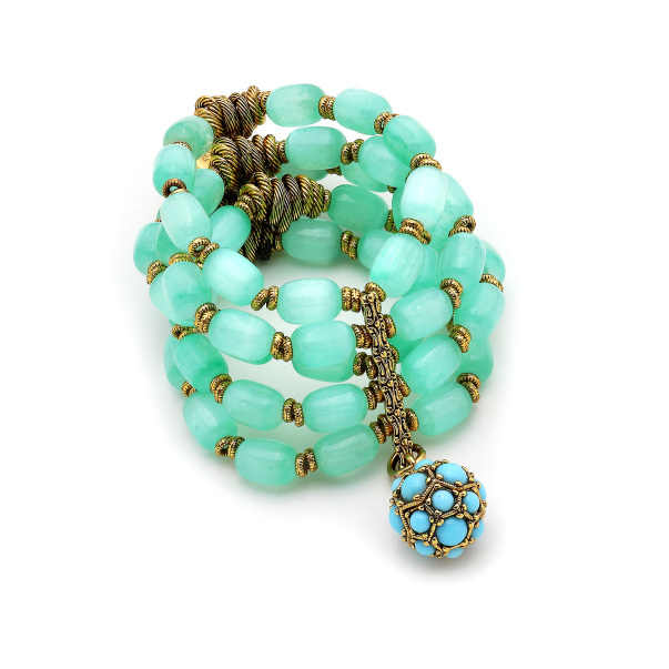 Tidal Glow Turquoise Natural Stone Bracelet - 1