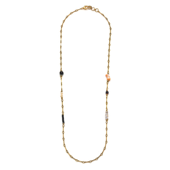 Tide Deniz Kabuğu Altın Kaplama Zincir Kolye 