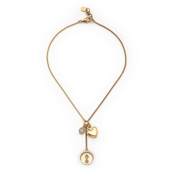 True Connection Gold Plated Infinity, Heart Chain Necklace - 1