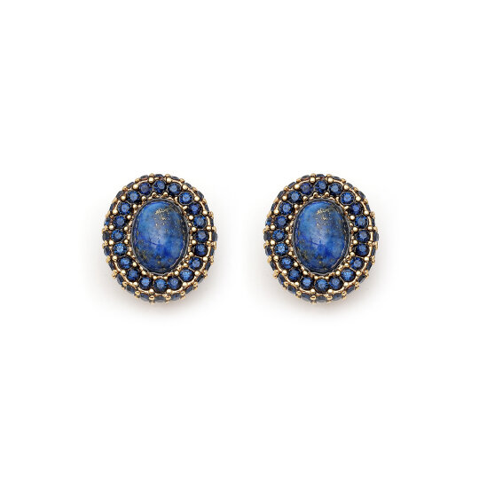 Tundra Lapis Clip On Earrings - 