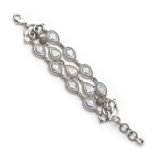Twilight Silver Plated Zircon Bracelet - 1