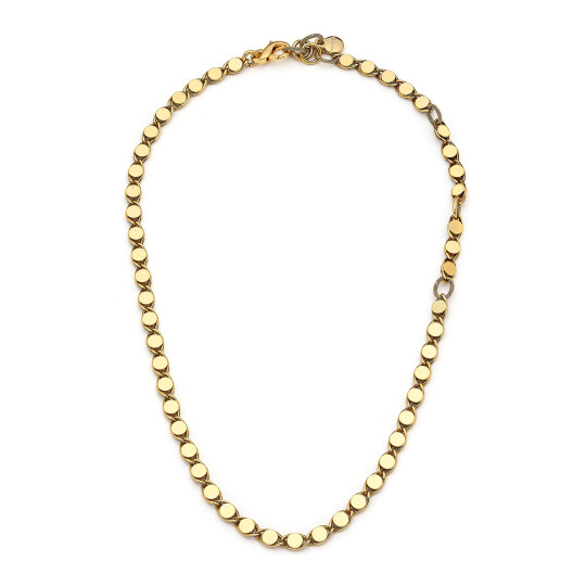 Twist Gold Plated Chain Necklace 