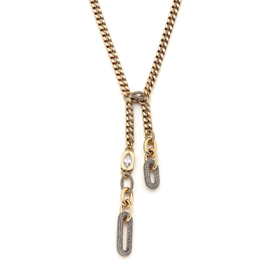 United Roads Gold Plated Chain Necklace 