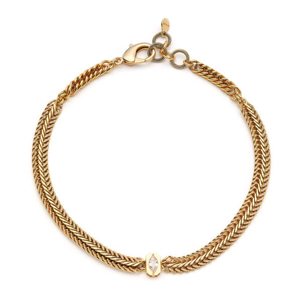 Unity Eye Charm Gold Plated Chain Necklace - 1