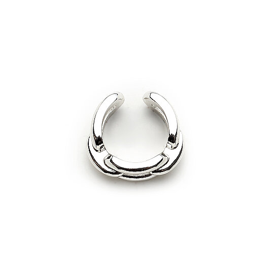 Unity Hoop Silver Plated Cartilage Earring - (1)