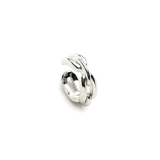 Unity Hoop Silver Plated Cartilage Earring - 