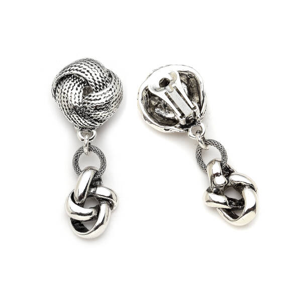 Universe Silver Plated Clip-on Earrings - 2