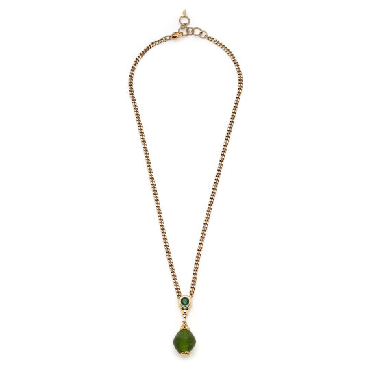 Vessel Zircon Gold Plated Chain Necklace 