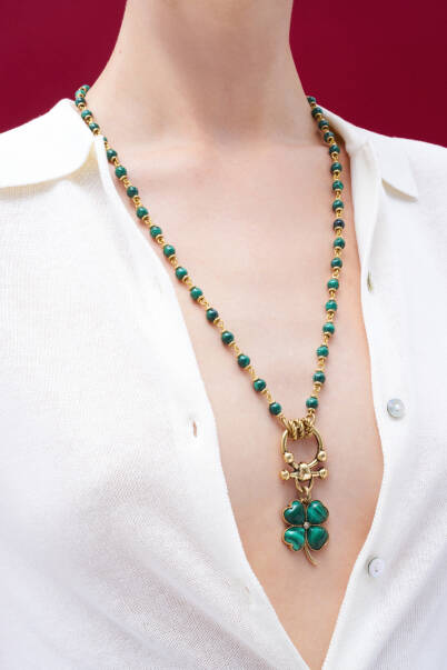 Vessel Zircon Gold Plated Chain Necklace - 5