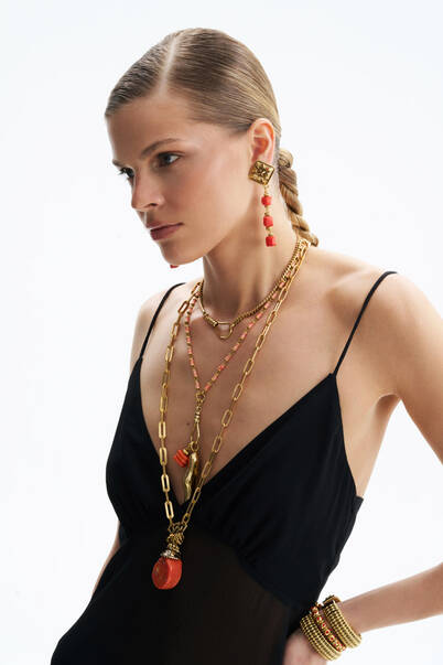 Warrior Gold Plated Chain Necklace - 2