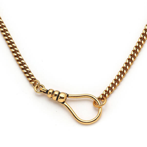 Warrior Gold Plated Chain Necklace - 4