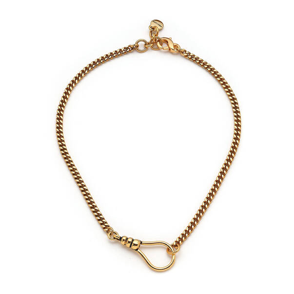 Warrior Gold Plated Chain Necklace - 1