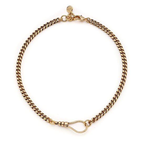 Warrior Gold Plated Chain Necklace - 