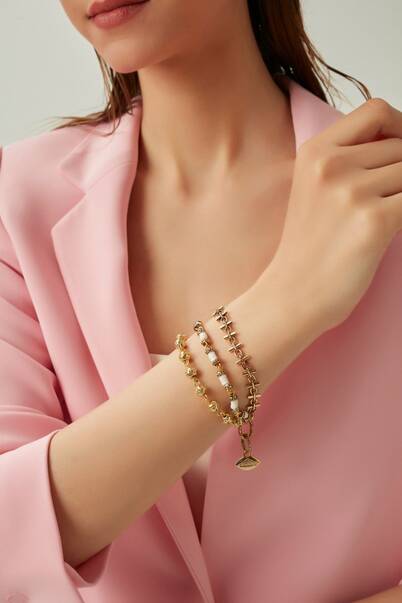 White Bead Bilezik - 2