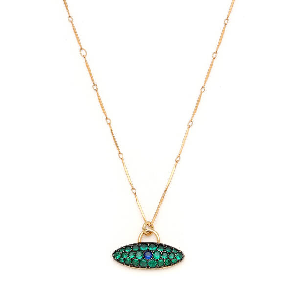 Wild Bond Zirkon Charm Altın Kaplama Zincir Kolye - 4