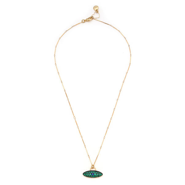 Wild Bond Zirkon Charm Altın Kaplama Zincir Kolye - 1