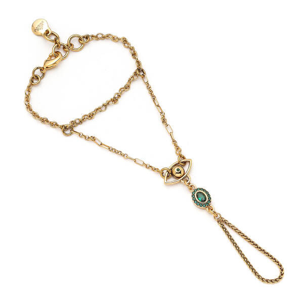 Wild Light Zircon Stone Gold Plated Chain Shahmaran - 1