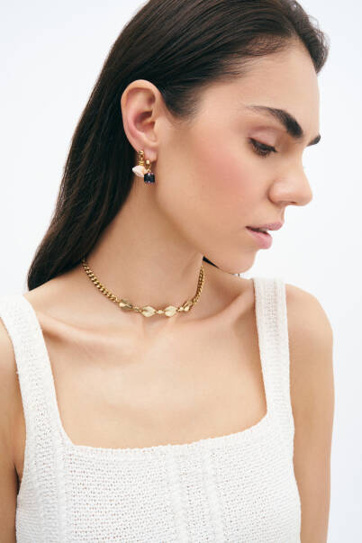 Wind Gold Plated Chain Necklace - 3