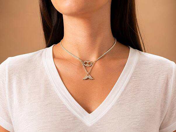 Wings Wing Charm Silver Plated Chain Necklace - 2