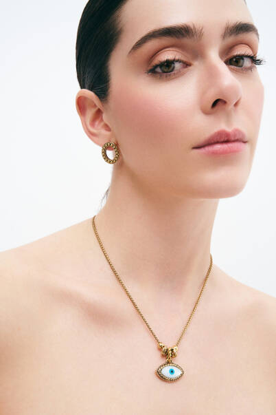 Woman Gold Plated Pinned Earrings - 14