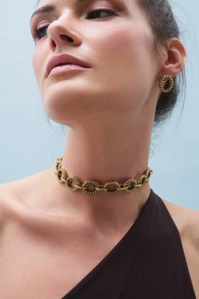 Woman Gold Plated Pinned Earrings - 18