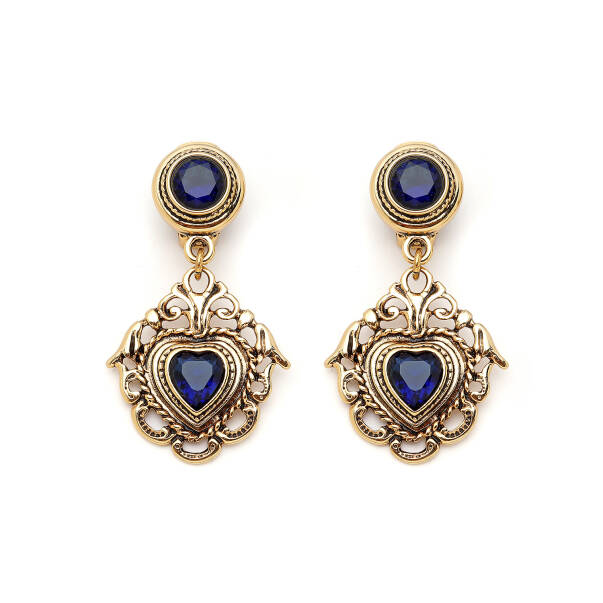 Womb Heart Charm Clip On Earrings - 1