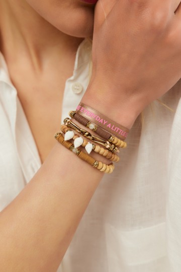 Yasha Deniz Kabuğu İp Bilezik - (1)