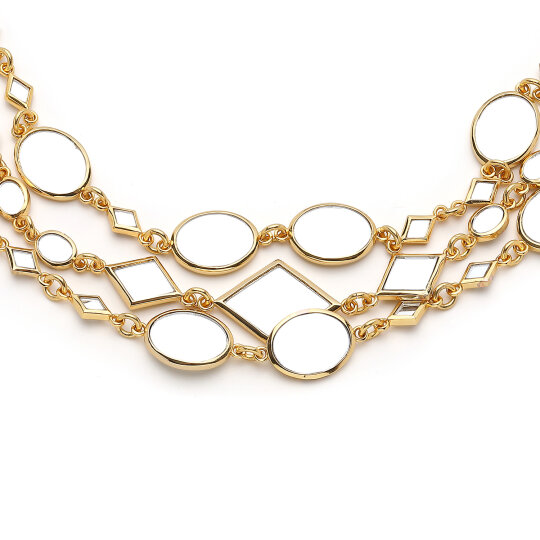 You Gold Plated Chain Necklace - (1)