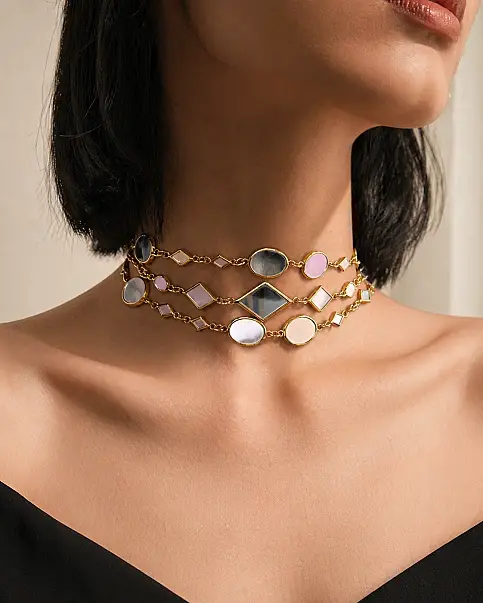 You Gold Plated Chain Necklace - 4