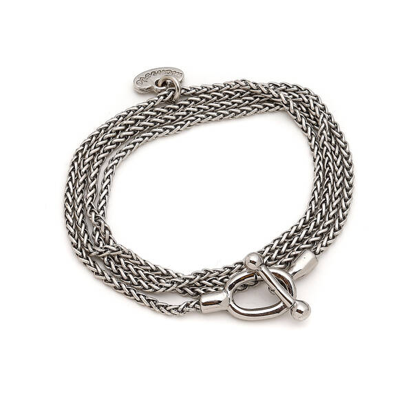 Young Forever Unisex Gümüş Kaplama Zincir Bilezik - 1