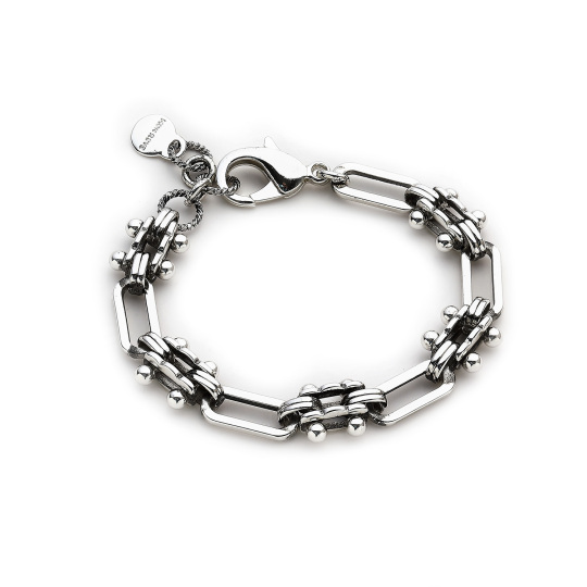 Zen Silver Plated Chain Bracelet 