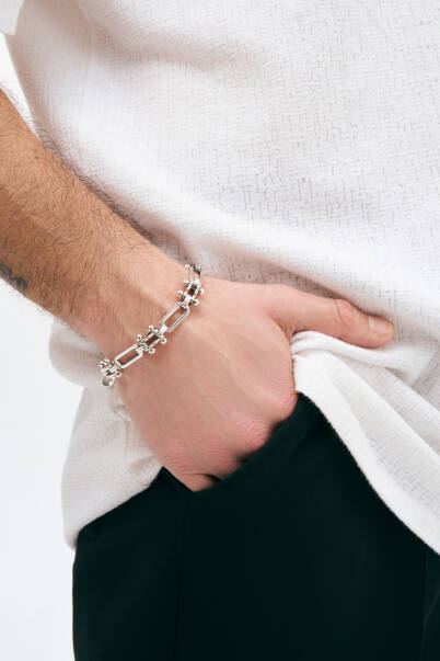 Zen Silver Plated Chain Bracelet - 3