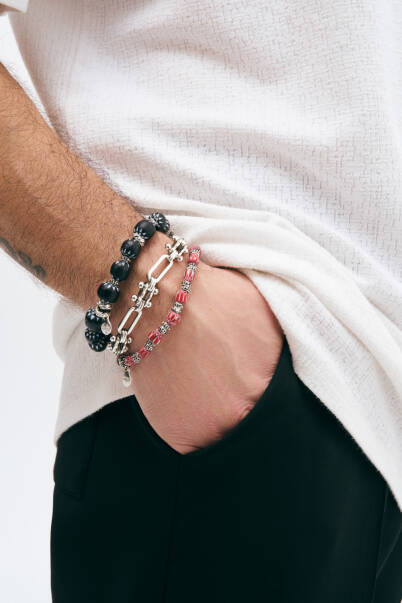 Zen Silver Plated Chain Bracelet - 2