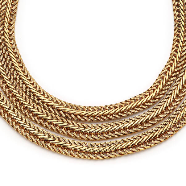 Zendaya Gold Plated Chain Necklace - 2